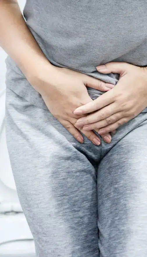 Image of woman had accident and needing stress incontinence treatment Norwich